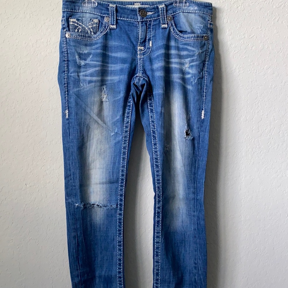 Big Star skinny Jean distressed, low rise